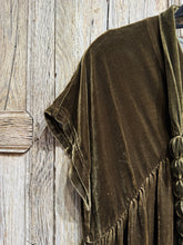 Grizas Green/Bronze Velour Dress 91778-X70 AW24
