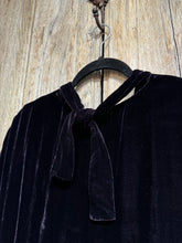 Grizas Dark Plum Velour Dress 91778-X70 AW24