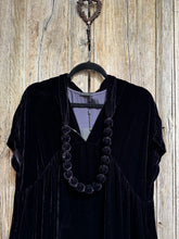 Grizas Dark Plum Velour Dress 91778-X70 AW24