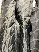 Preloved Oska Long Black and Grey Check Coat