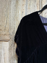 Grizas Dark Plum Velour Dress 91778-X70 AW24