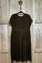 Grizas Green/Bronze Velour Dress 91778-X70 AW24
