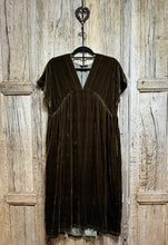 Grizas Green/Bronze Velour Dress 91778-X70 AW24