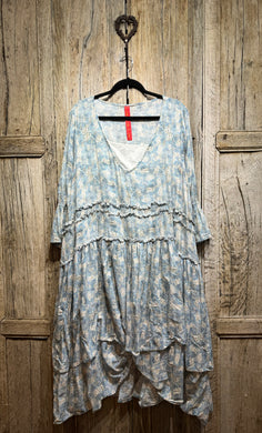 Preloved Ewa i Walla Blue Floral Dress 55734
