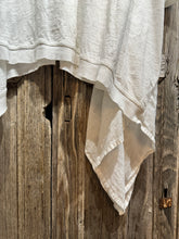 Preloved Ewa i Walla White Cotton Dipped Sides Dress