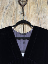 Grizas Dark Plum Velour Dress 91778-X70 AW24