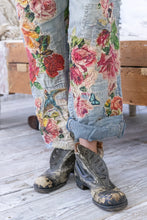 Magnolia Pearl Faded Indigo Quilts & Roses Miner Pants 521