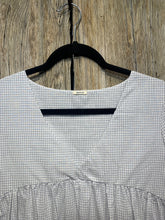 Apuntob a.b Blue Check Cotton Tunic