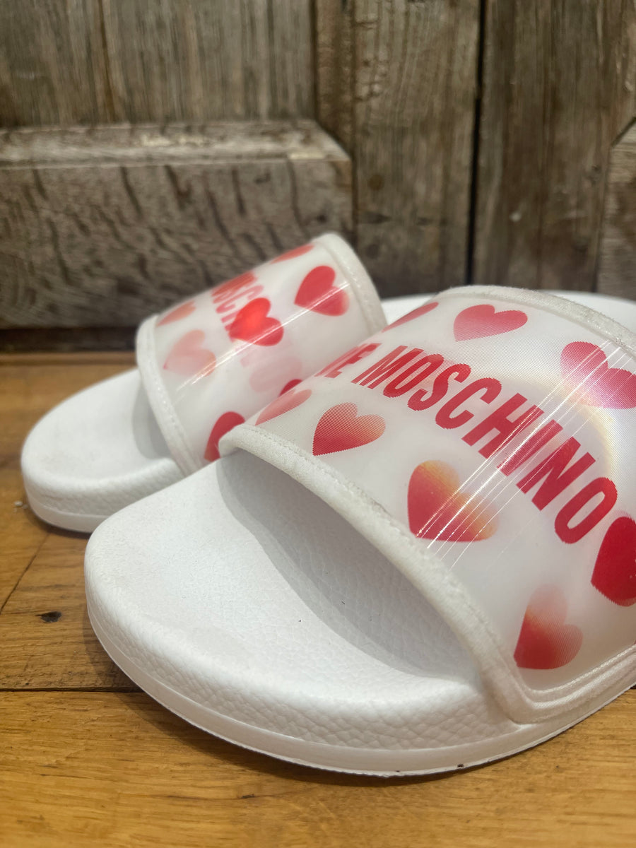 Moschino sliders fashion white