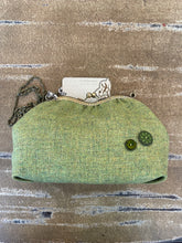 Tethera Greys Wool Green Tweed Melbreak Clutch Bag