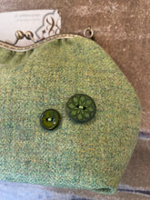 Tethera Greys Wool Green Tweed Melbreak Clutch Bag