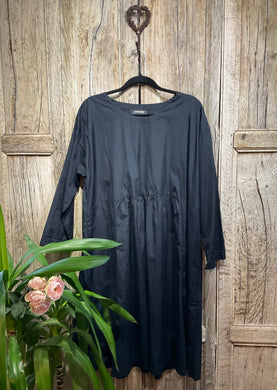 Preloved ESKANDER Oversize Front-Pleated Black Dress
