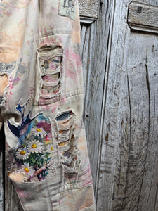 Magnolia Pearl Preloved Arborist Printed Bobbie Trousers 344