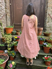 JLS Sleeveless Striped Tuck In Dress D14