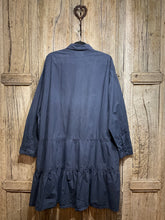 Preloved YMC Navy Cotton Button Tunic Shirt