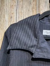 Preloved TERRY MACEY Dark Black Navy Pinstripe Jacket