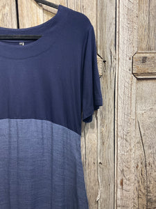 Preloved BAMBOO WARDROBE, Blue Cotton/Bamboo Dress