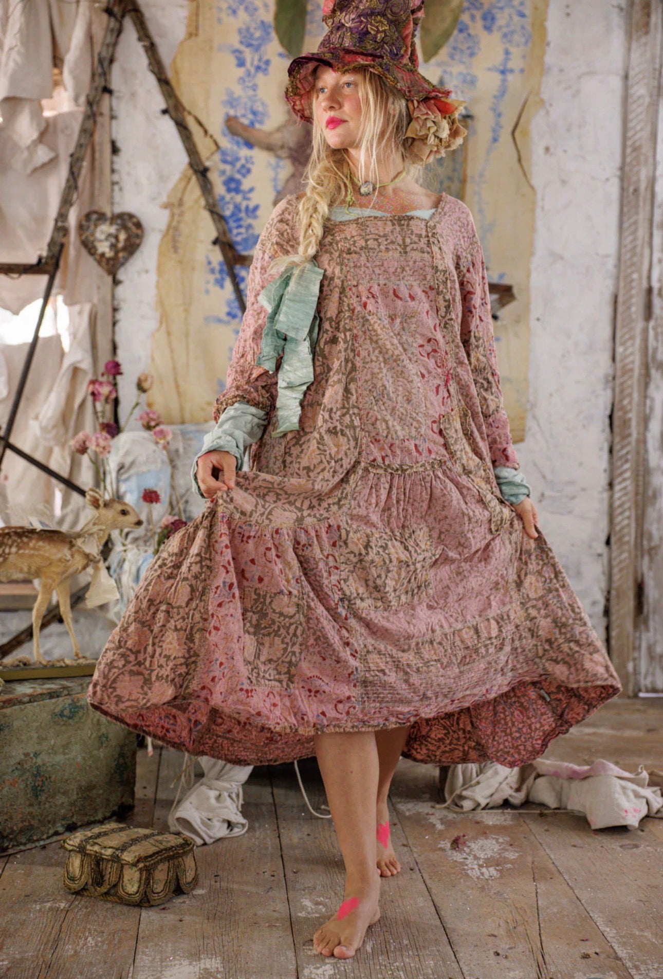 Magnolia Pearl Kalamkari Helenia Dress 1397 – Dotclothing UK
