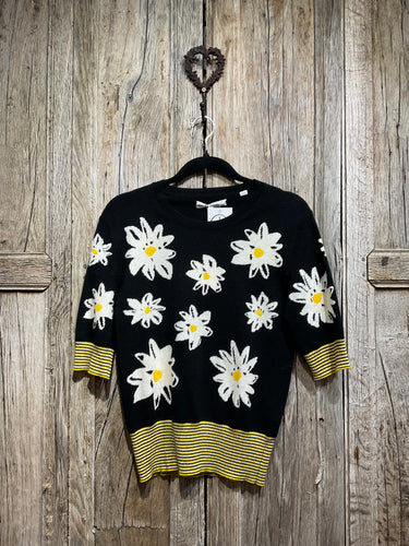 Preloved CHINTI & PARKER Floral Daisy Detail Jumper