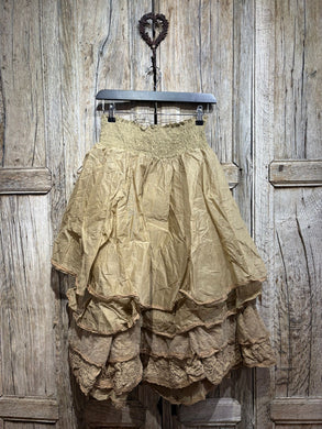 Les Ours Madou Organdy Cognac Skirt AW25