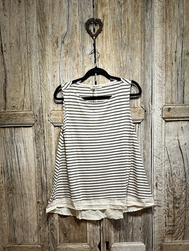 Mama b Silas Top in brown stripes, Caffe R9893,SS24