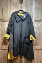 Preloved LUUKAA Black and Acid Yellow Dress Coat