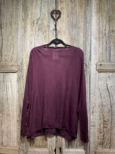 Preloved Apunto B, Burgundy Cotton and Cashmere Cardigan