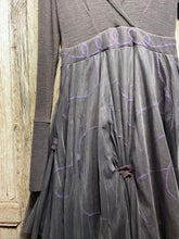 Preloved VIVI Brown & Purple Tulle Detail Dress
