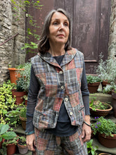 JLS Check Cotton Patchwork Reversible Waist Coat D57A