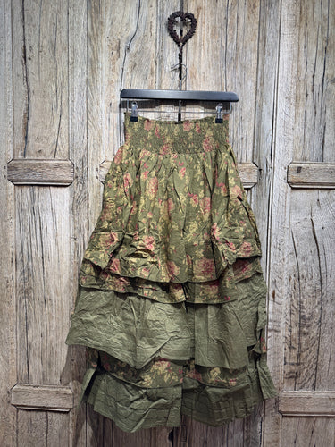 Les Ours Kais Cotton Mousse Fleurs Skirt AW25