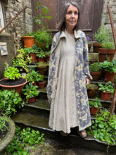 JLS Button Up Reversible Beige Long Duster Dress Coat D39
