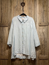 Preloved SAHARA Pale Blue Linen Shirt