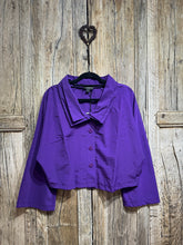 LUUKAA Purple Woven Jacket 24K305 AW24