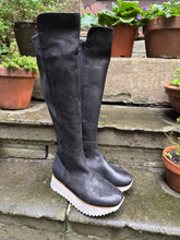Lofina Gasoline Nero Stretch Leather Boots19-403 EU37