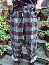 JLS Soft Check Cotton Trousers D51