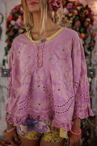 Magnolia Pearl Eyelet Wennie Blouse 2566