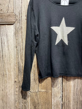 Preloved CHOKLATE Black Jumper with Star Detail