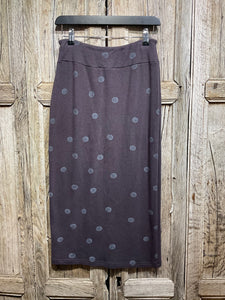 Preloved MAMA B Purple with Grey Spot Jersey Skirt