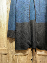Preloved Blue & Black Alpaca Cardigan