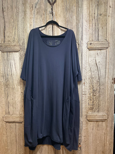 Preloved Rundholz Navy Jersey Dress