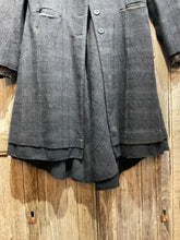 Preloved LES FILLES D’AILLEURS Black Check Wool Coat