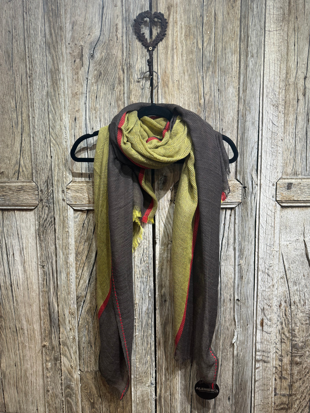 Alembika Yellow Wool Blend Scarf ASC09Y AW24