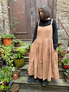 Ewa I Walla Gordana Linen Pinafore Dress 55928 AW25