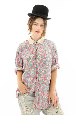 Magnolia Pearl Preloved Boyfriend Shirt 1040