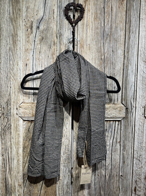 THING Mini Check Anthracite Scarf 7087 AW25