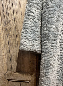 Preloved RINO & PELLE Fake Fur Coat - Pale Blue