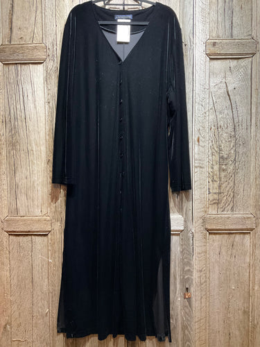 Preloved A H EXCLUSIVE Black Velvet Dress Coat