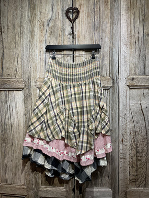 Preloved Cotton Layered Skirt