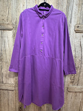 Preloved Ischiko Purple Cotton Drill Dress