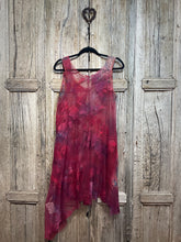 Preloved ROBIN KAPLAN Raspberry Print Stretch Vest Mesh Dress